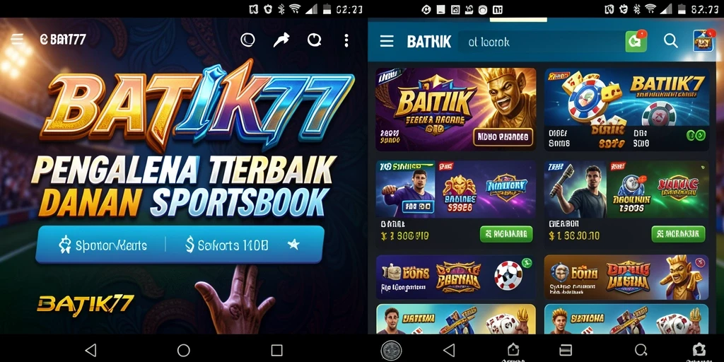 Tampilan gameplay menarik dari BATIK77 untuk taruhan olahraga.