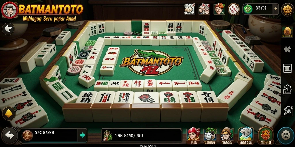 Tampilan gameplay seru dalam BATMANTOTO yang menampilkan Mahjong.