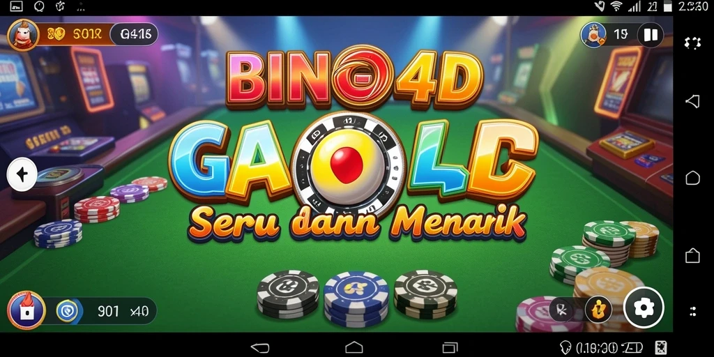 Screenshot dari gameplay BINGO4D yang menunjukkan keseruan permainan Gaple.
