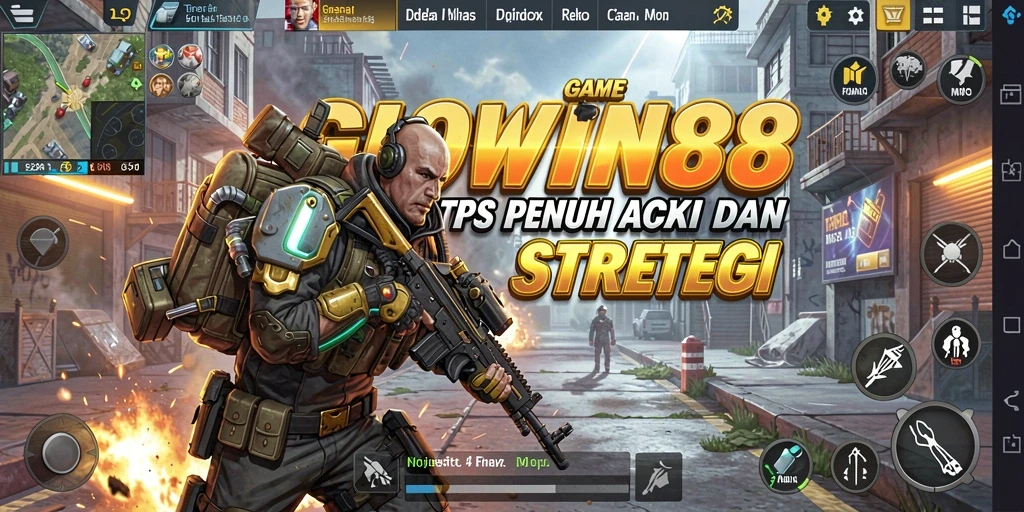 Screenshot gameplay GLOWIN88 yang penuh aksi TPS.