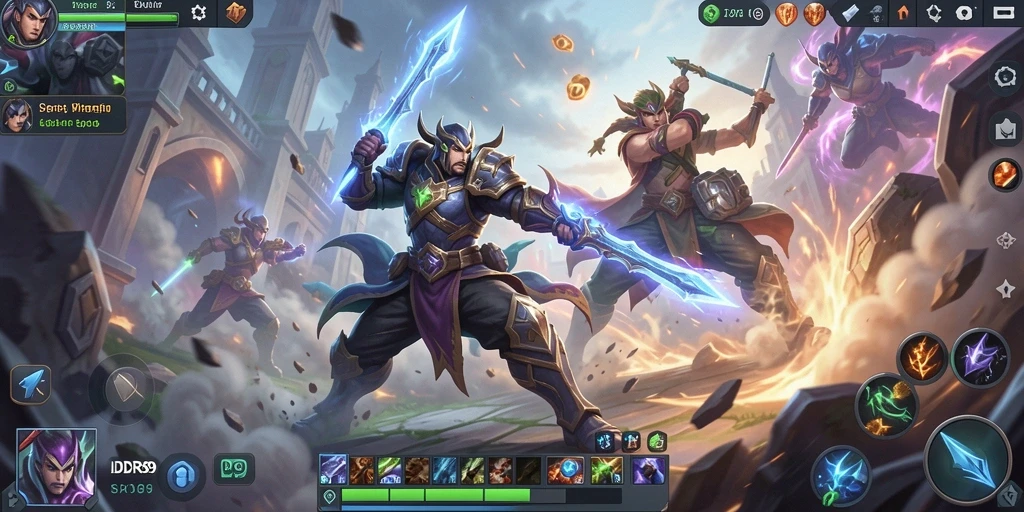 Tangkapan layar gameplay seru dalam IDR89 MOBA.