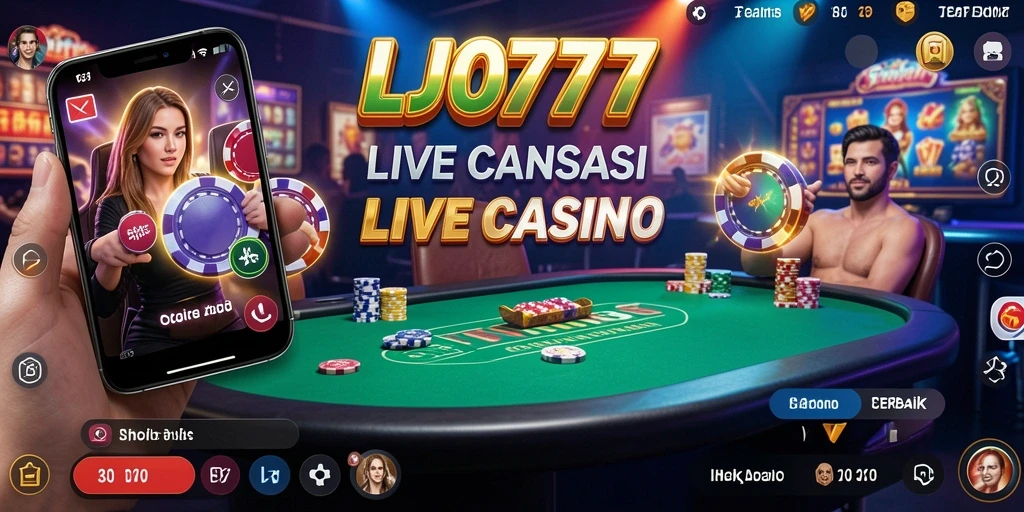 Gameplay menarik dari LJO777 dengan dealer langsung dan interaksi interaktif.
