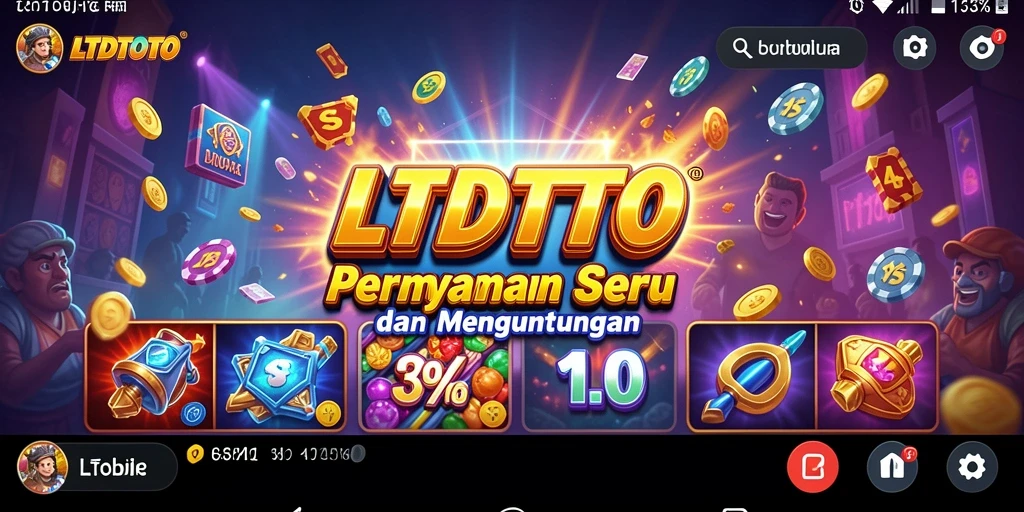 Tampilan menarik gameplay Slot LTDTOTO dengan berbagai tema.