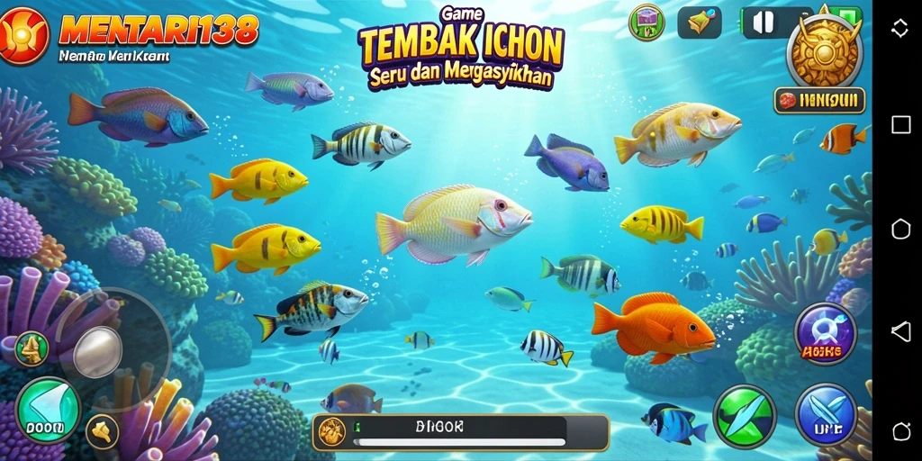 Tangkapan layar menunjukkan gameplay seru Tembak Ikan di MENTARI138.