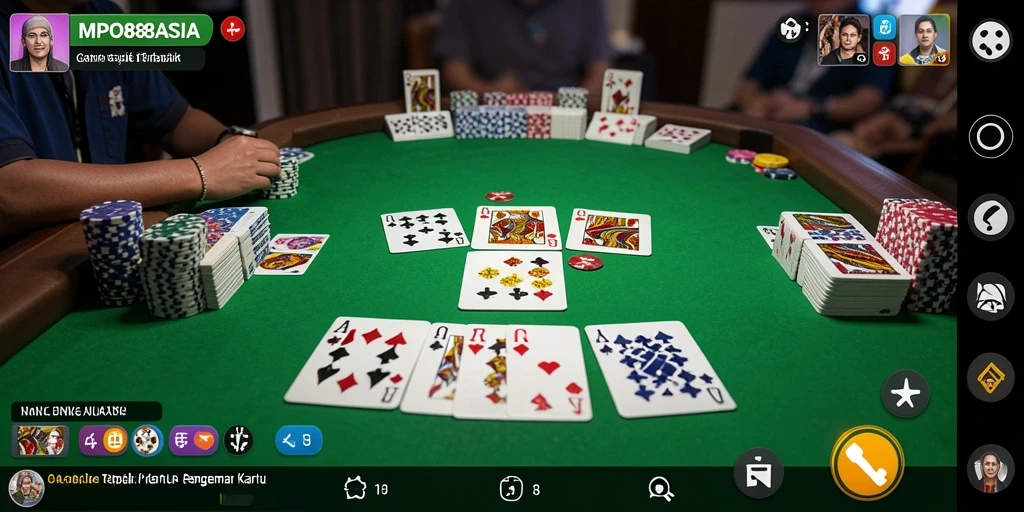 Tangkapan layar gameplay seru MPO88ASIA yang menampilkan permainan Gaple.