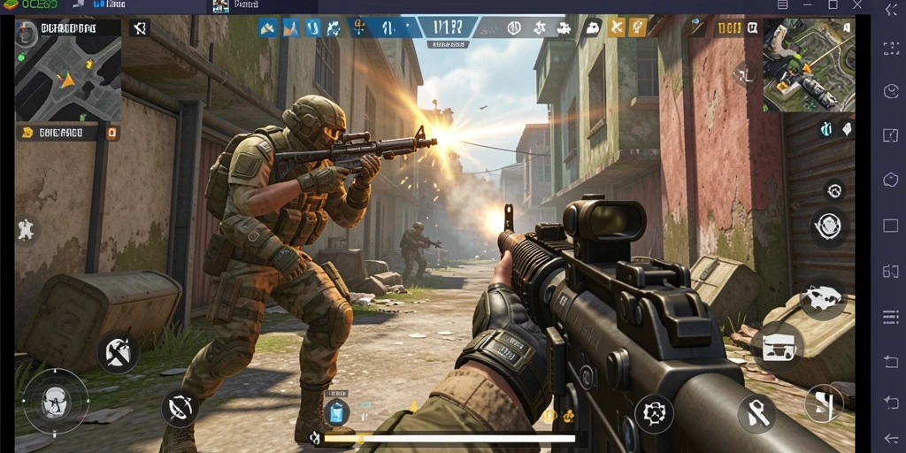 Gameplay intens OCE69 dengan aksi adu tembak yang memukau.