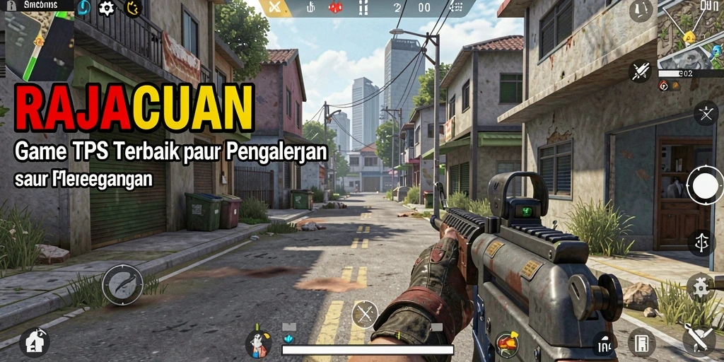 Screenshot menampilkan aksi mendebarkan dalam game TPS RAJACUAN.
