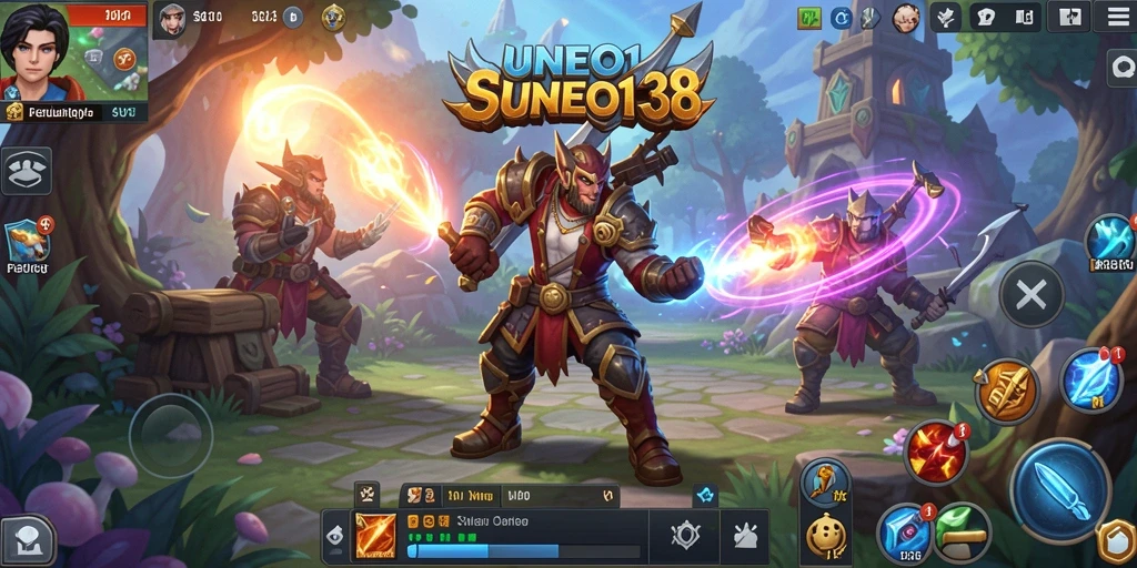 Screenshot SUNEO138 menampilkan aksi seru dalam dunia MMORPG.