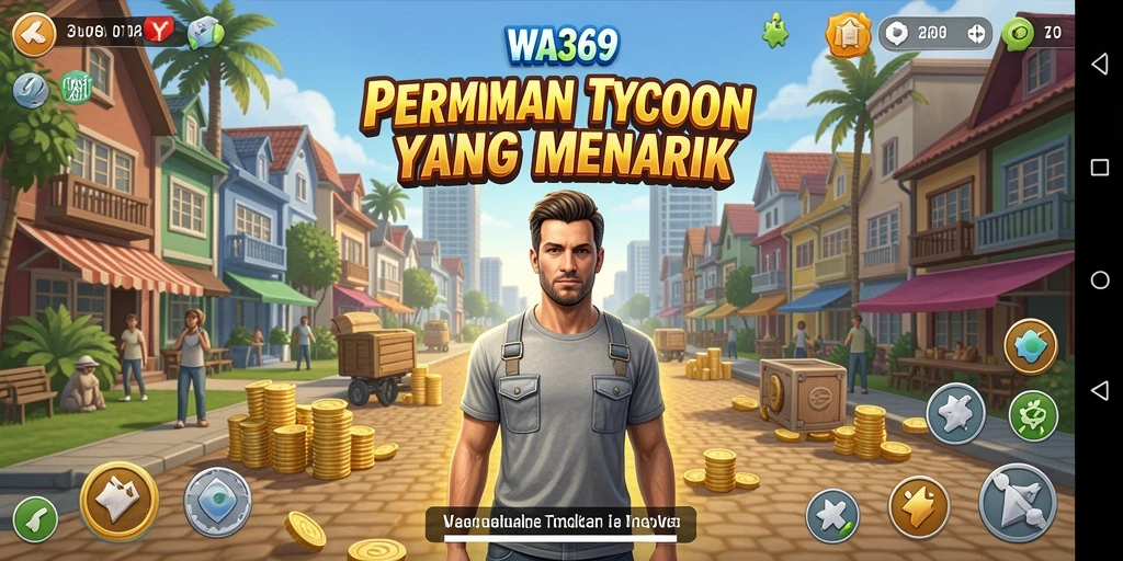 Tangkapan layar menampilkan gameplay seru Tycoon di WA369.