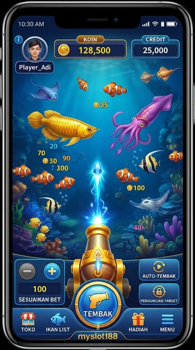 Pengguna menikmati pengalaman bermain di aplikasi myslot188.